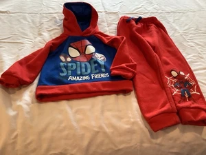 Boys 4T Spider-Man Hooded Sweatshirt &Pants Outfit, Marvel - Picture 1 of 6