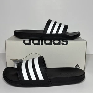 Sandali Adidas Uomo Adilette Comfort Slides Uomo 11/Donna 12 Nero/Bianco - Foto 1 di 4