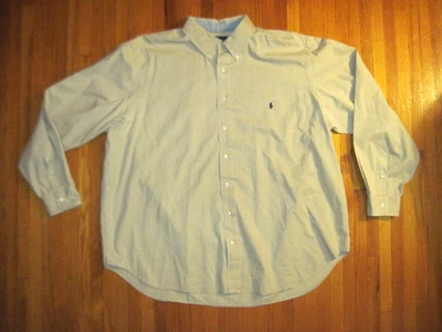Camisa de Vestir Oxford Vintage Polo Ralph Lauren Calce Clásico Tostado/Caqui 2XL Grande Foto 1 de 4
