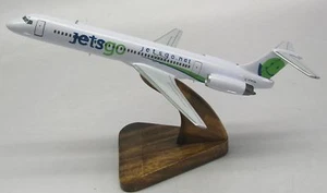 Douglas MD-83 Jetsgo Airplane Wood Model Replica Small Free Shipping - Picture 1 of 1