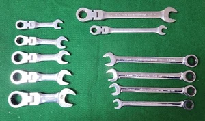 GEARWRENCH METRIC Combination (Set of 4) and SAE Flex-Head (2 wrenches) - Picture 1 of 14