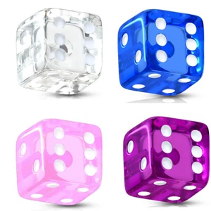 10 Pc Threaded UV Dice Acrylic Ball For Eyebrow Lip Tongue Ring Nipple Rings - Picture 1 of 11
