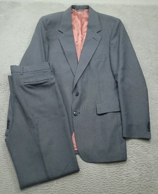 Conjunto de traje blazer vintage Levi Strauss Co para hombre 40L (37) pantalones de acción (35x33) 2 piezas Foto 1 de 4