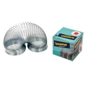 Metall Feder Spielzeug Retro Slinky Springer Spiraltreppenspiel - Spaß klassisches Geschenk - Bild 1 von 3
