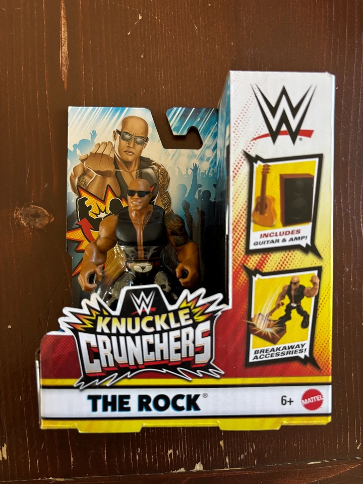 WWE Knuckle Crunchers Series 4 The Rock Wrestling Action Figure