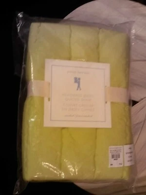 POTTERY BARN KIDS ~ JERSEY JASPEADO ACOLCHADO FARSA ~ NUEVO ~ VERDE LIMA CON RESPALDO GRIS Foto 1 de 3