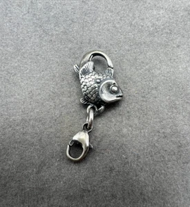 Autentico Trollbeads Argento Sterling Chiusura Pesce Grande TAGLO-00002 - Foto 1 di 4