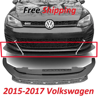 Fits 2015-17 Volkswagen GTI New Replacement Front Spoiler VW1093126 5GM8059049B9 - Image 1 of 4