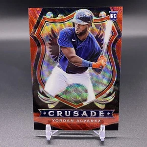 #/199! 🚨2020 Crusade Yordan Alvarez RC Red Wave Prizm Houston Astros Rookie #2 - Picture 1 of 2