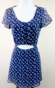 H&M DIVIDED Womens Skater Dress Navy Blue Size 6 - Picture 1 of 4