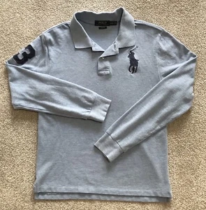 Polo Ralph Lauren Polo Shirt Youth XL Blue Slim Fit Big Pony Casual School - Picture 1 of 9