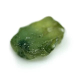 Certified 1.27ct Natural Green Sapphire SI Clarity Australian Rough 7.8x5.8 mm - Picture 1 of 6