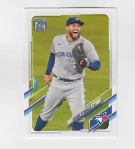 (12) George Springer 2021 TOPPS SERIE LOTE DE 2 TARJETAS #633 TORONTO BLUE JAYS - Imagen 1 de 1