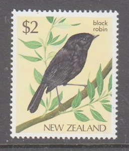 New Zealand 1985 $2 Black Robbin mint unhinged stamp. - Bild 1 von 1