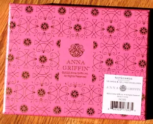 ANNA GRIFFIN: Note Cards ( 12 cards & 12 lined envelopes) - Picture 1 of 3