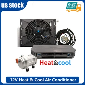 12V Underdash Heat&Cool Air Conditioner Conditioner AC Unit Kit Universal Car - Picture 1 of 14
