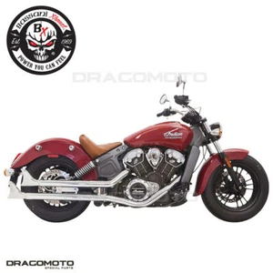 INDIAN Exhaust BASSANI Chrome FISHTAIL 8S17E - Picture 1 of 3