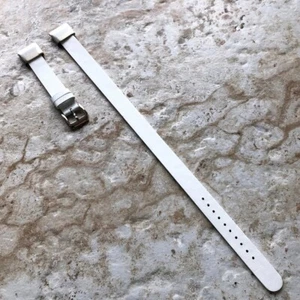 White Double Wrap Leather Band Garmin Descent Mk3, Mk3i 43mm and X50i - A20B18 - Picture 1 of 9