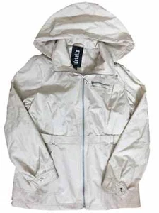 Details Womens Tan Lightweight Removable Hood Windbreaker Jacket Trench Coat - Picture 1 of 1