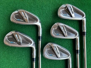 TaylorMade SIM2MAX OS IronSet 6-9+Pw 5pc RH KBS MAX 85 steel Flex Stiff used - Picture 1 of 14