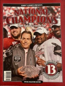 ALABAMA CRIMSON TIDE 2009 NATIONAL CHAMPIONS lindy sports MARK INGRAM nick saban - Picture 1 of 15