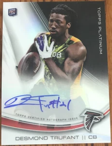 2013 Topps Platinum Rookie Autographs Refractors Desmond Trufant A-DT - Picture 1 of 3