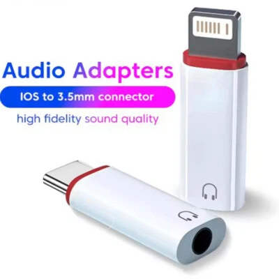 8 pin Adapter for iPhone SAMSUNG Huawei USB-C/iOS Headphone Connector 3.5mm Jack - Image 1 of 4