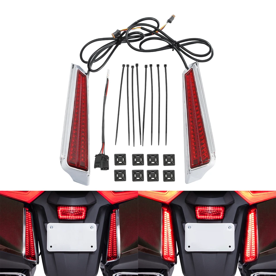 Luces de panel de llenado LED traseras aptas para Honda Goldwing 1800 GL1800 2018-2024 19 20 Foto 1 de 4