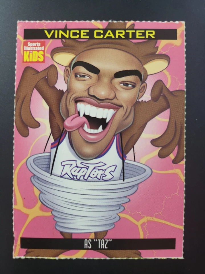 2000 Sports Illustrated Si for Kids nba Vince Carter TAZMANIAN DEVIL #950 - Image 1 of 2