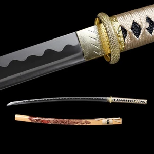 FULL TANG 1095 CARBON STEEL BLADE JAPANESE SAMURAI SWORD KATANA VERY SHARP - Picture 1 of 13