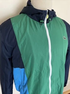 LACOSTE SPORT MENS New Full ZIP Hooded Windbreaker Jacket Size L 54 FR - Picture 1 of 20