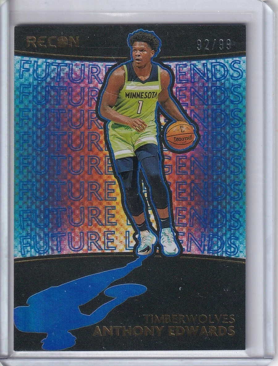 2020-21 Recon Anthony Edwards Rookie Future Legends Blue /99