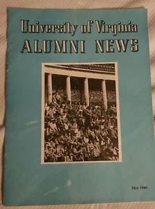 University of Virginia Alumni News Magazine UVA May 1946  J-45 Pre Owned - Bild 1 von 4