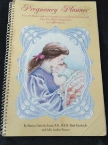 Planificador de embarazo vintage 1996 guía de 40 semanas con desarrollo fetal y posparto - Imagen 1 de 12