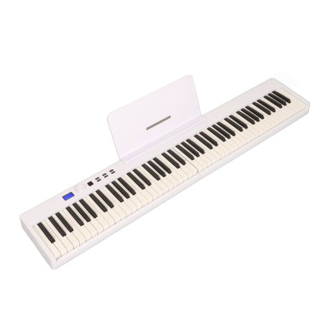 Piano Digital Multifuncional Dobrável, 88 teclas, Teclado eletrônico  portátil, Instrumentos musicais para estudantes