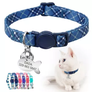 Campana de cuello de gato personalizada para gatito cachorro y hebilla de liberación rápida - Imagen 1 de 18