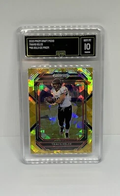 2023 Panini Prizm Draft Picks - Gold Ice Prizm #95 Travis Kelce - Image 1 of 2