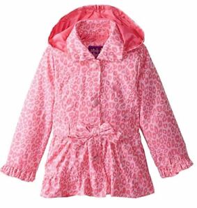 Pink Platinum Little Girls' Toddler Tonal Leopard Jacket, Pink, 2T