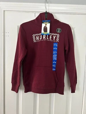 Sudadera con Capucha Hurley Juvenil Talla Mediana L 14-16 Borgoña Nueva Foto 1 de 3