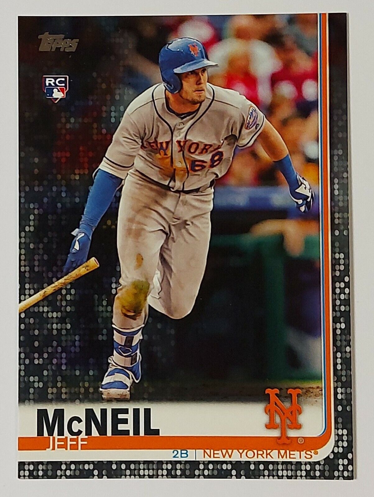 2019 Topps Series 1 Baseball BLACK Parallel Mets JEFF McNEIL RC #281 65/67
