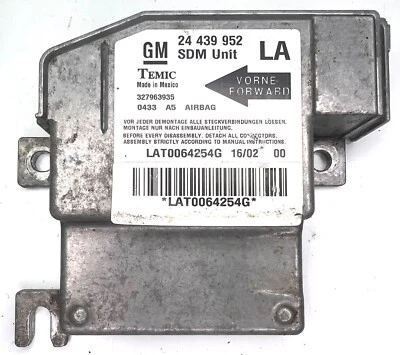 Opel Vauxhall GM SRS control module 24439953 LA 327963935 original K113 - Image 1 of 4