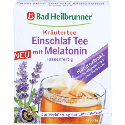 BAD HEILBRUNNER NATURHEILM.GMBH&CO.KG BAD HEILBRUNNER Einschlaf Tee m.Melatonin tassenf. 10 g PZN16604898