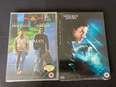 Rain Man DVD & Minority Report DVD (Tom Cruise) New & Sealed Free P&P - Image 1 of 2