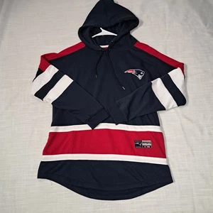 NFL New England Patriot M Pullover Hoodie Football Blue Game Day Pat The Patriot - Picture 1 of 11