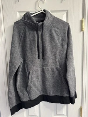 Moletom Banana Republic cinza gola alta cordão feminino G - Imagem 1 de 4