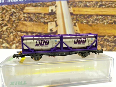 Trix 15289-10 Containertragwagen " BTT "      Spur N       12/39 - Bild 1 von 2