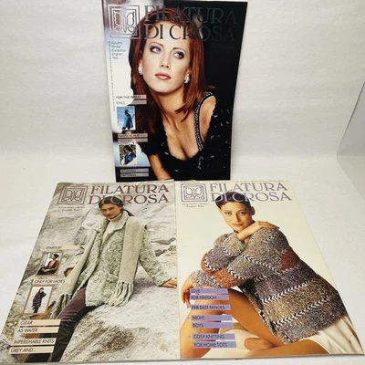 Filatura di Crosa Knitting Pattern Magazines Booklets Lot Of 3 Vintage - Image 1 of 4