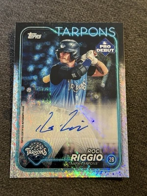 2024 Topps Pro Debut - Roc Riggio #PD-112 Sparkle Foil Auto/Autograph 155/199 - Image 1 of 3