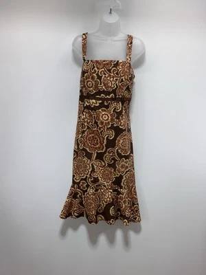 R&K ORIGINALS Brown Floral Sundress Dress Women’s Size 16 New With Tags - Image 1 of 4