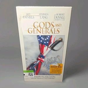Gods and Generals (VHS, 2003) Robert Duvall, Stephen Lang, Jeff Daniels, Sealed - Bild 1 von 8